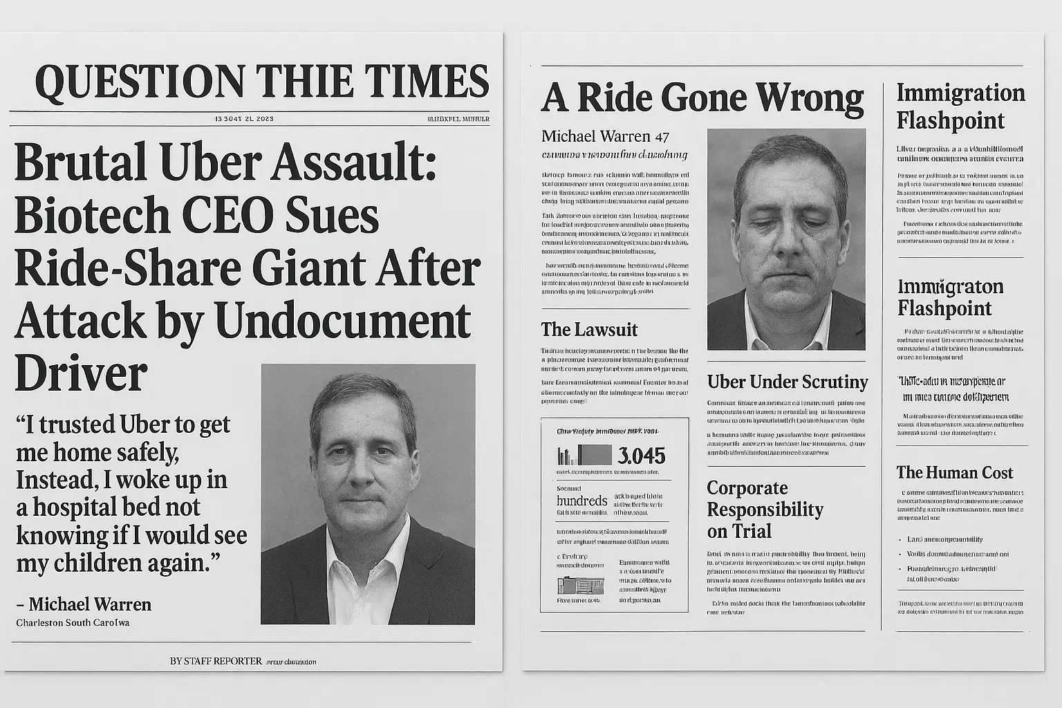 Brutal Uber Assault: South Carolina CEO CEO assaulted